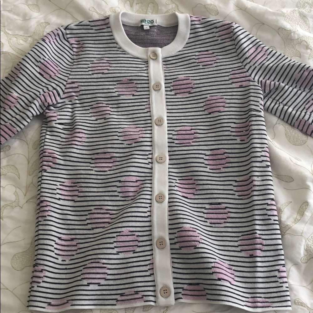 Kenzo strip cotton sweater.